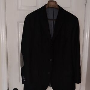 Hugo Boss Black Sport Coat with Gray Elbow Patches